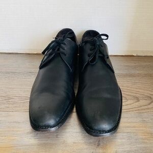 John Varvatos Star USA Men Black Leather Oxford Shoe, 11.5 M.